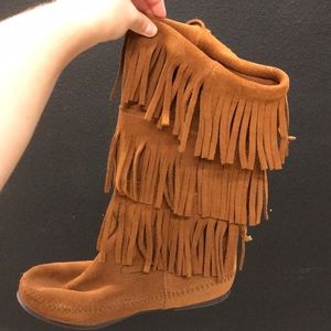Minnetonka Fringe Boots